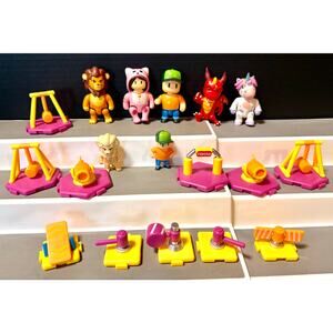 7 Stumble Guys Knockout Game Collectible Figures & 11 accessories Mystery set 2